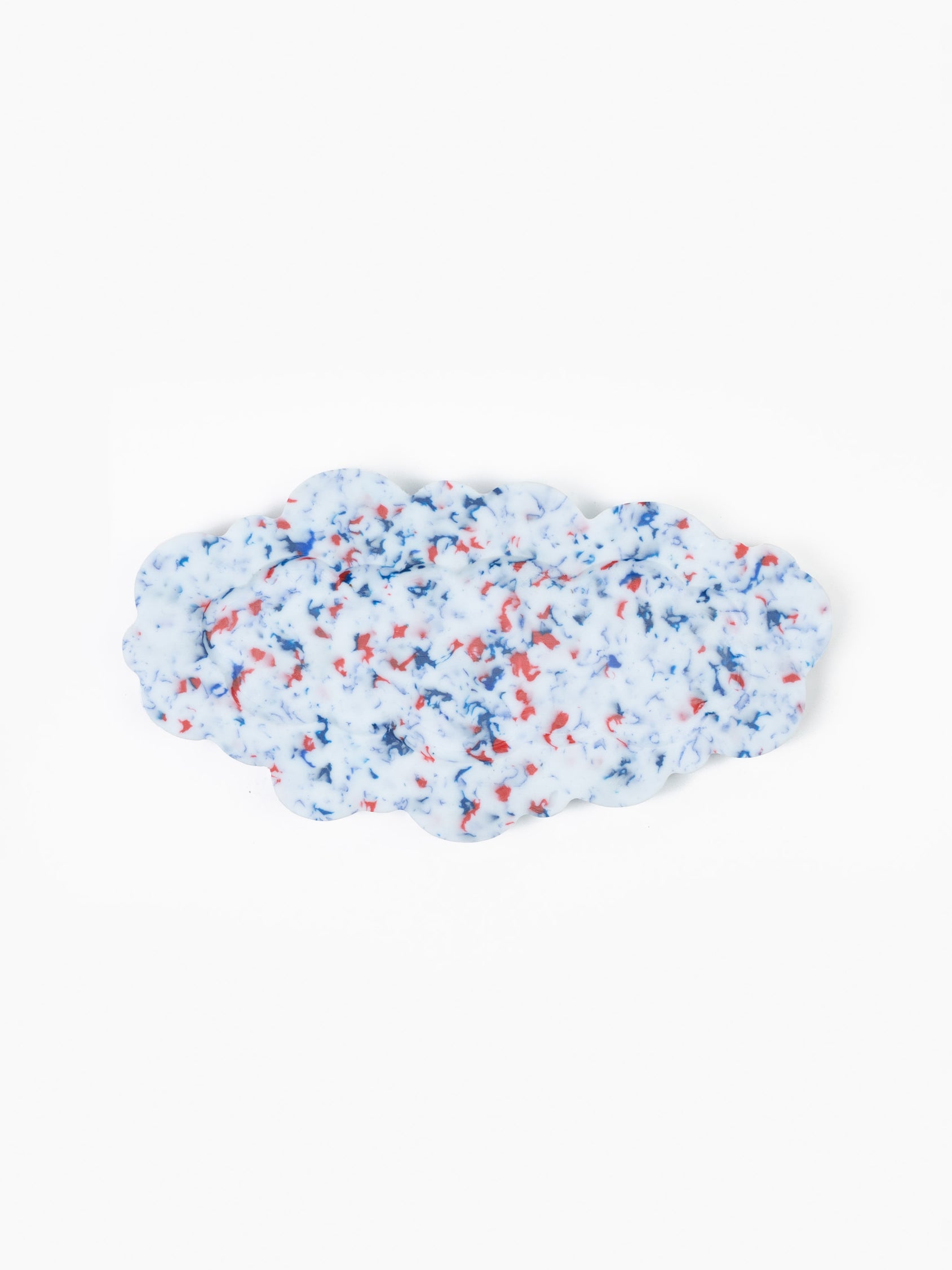 Clouded Desk Tray White
