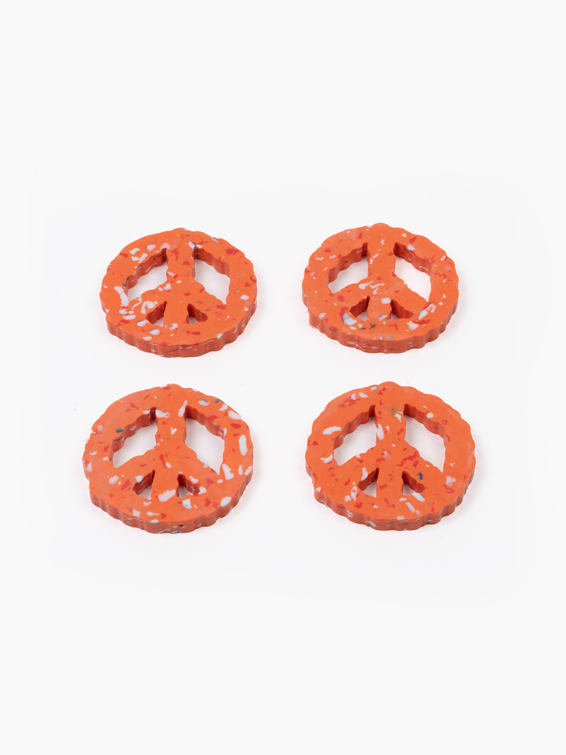 Clouded Peace Coaster set of 4 Orange