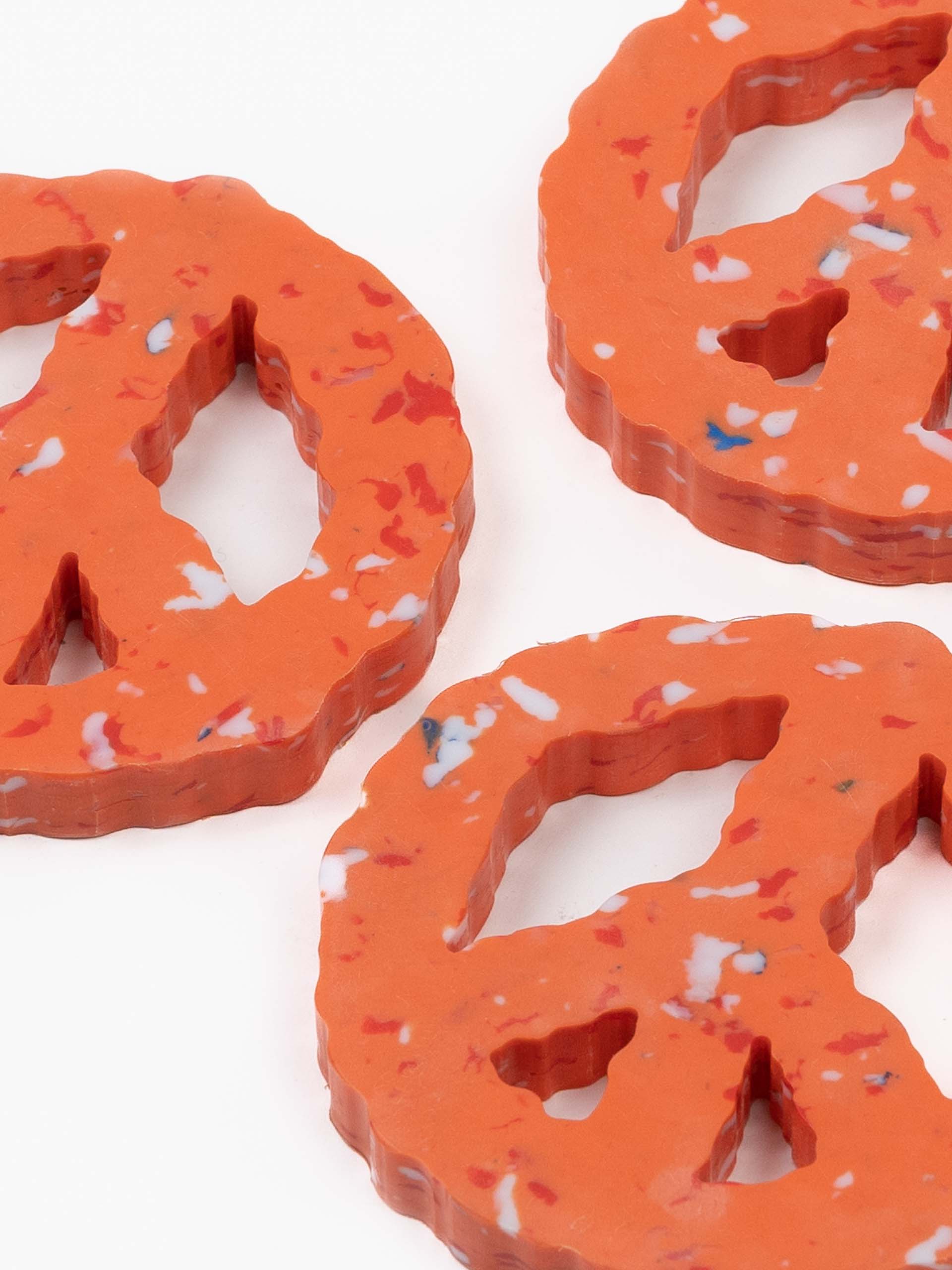 Clouded Peace Coaster set of 4 Orange