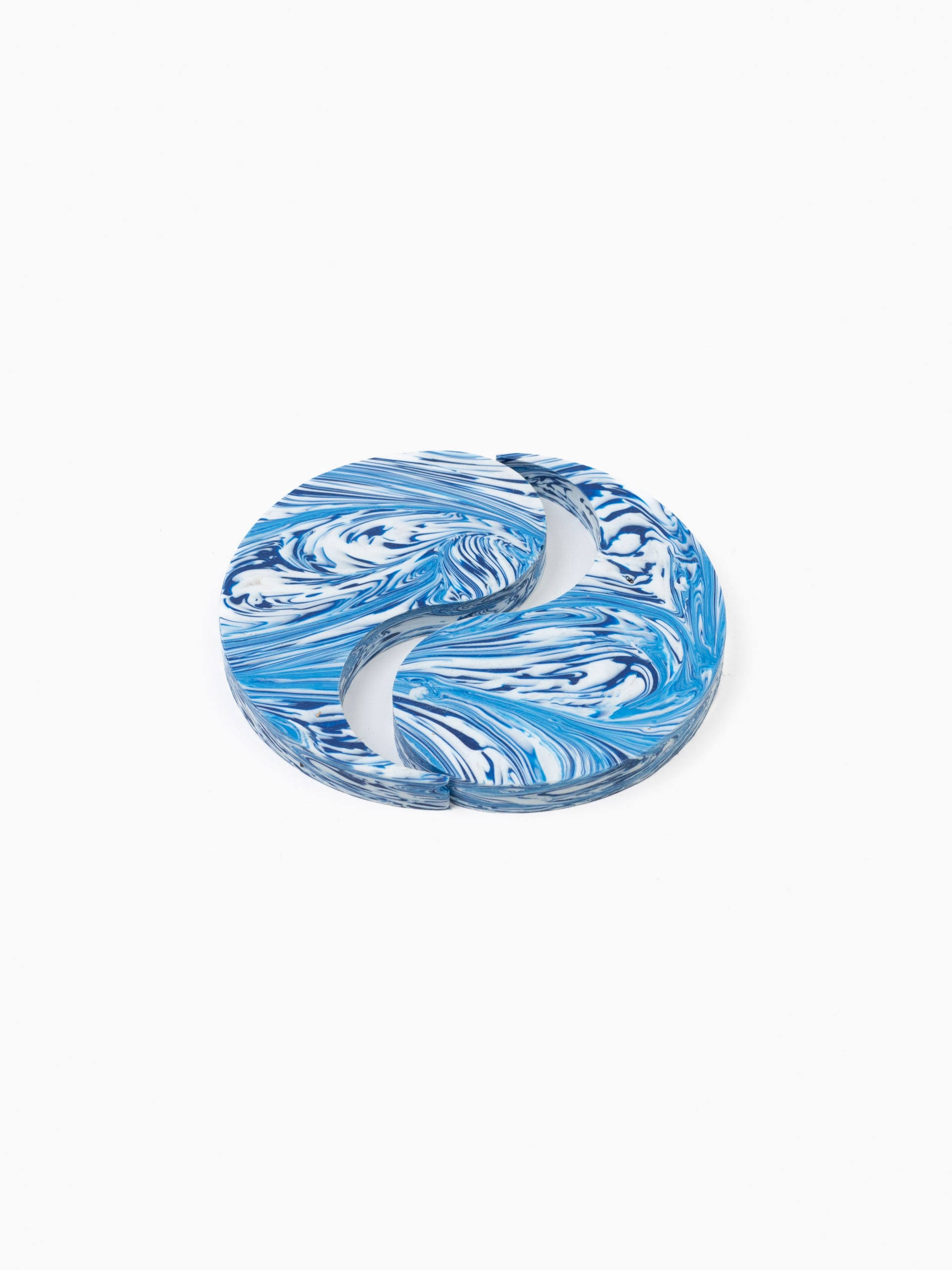 Dualism Recycled Plastic Coasters Set of 4 Blue