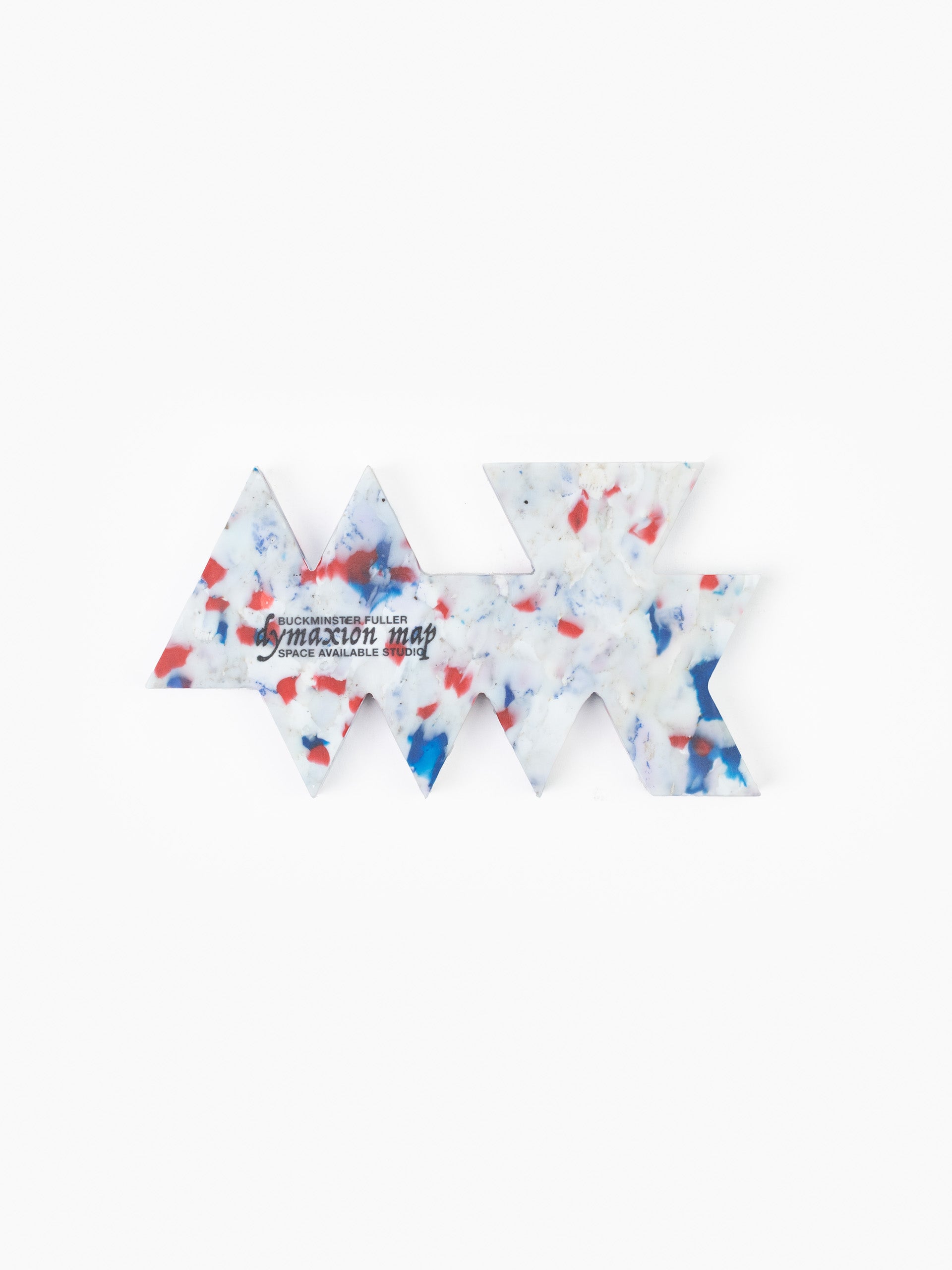 Dymaxion Map Incense Holder White