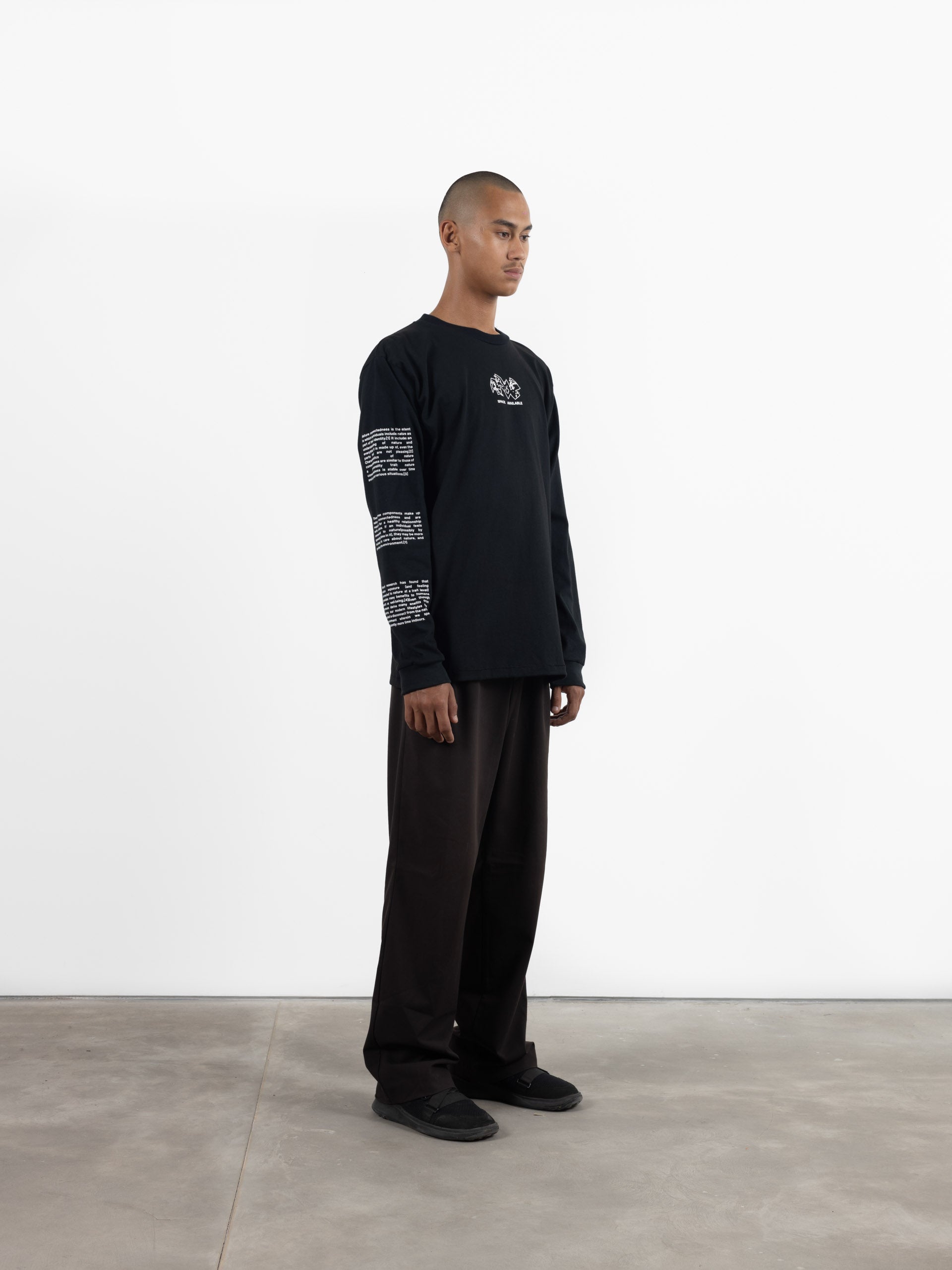 New Green World Long Sleeve T-Shirt Black