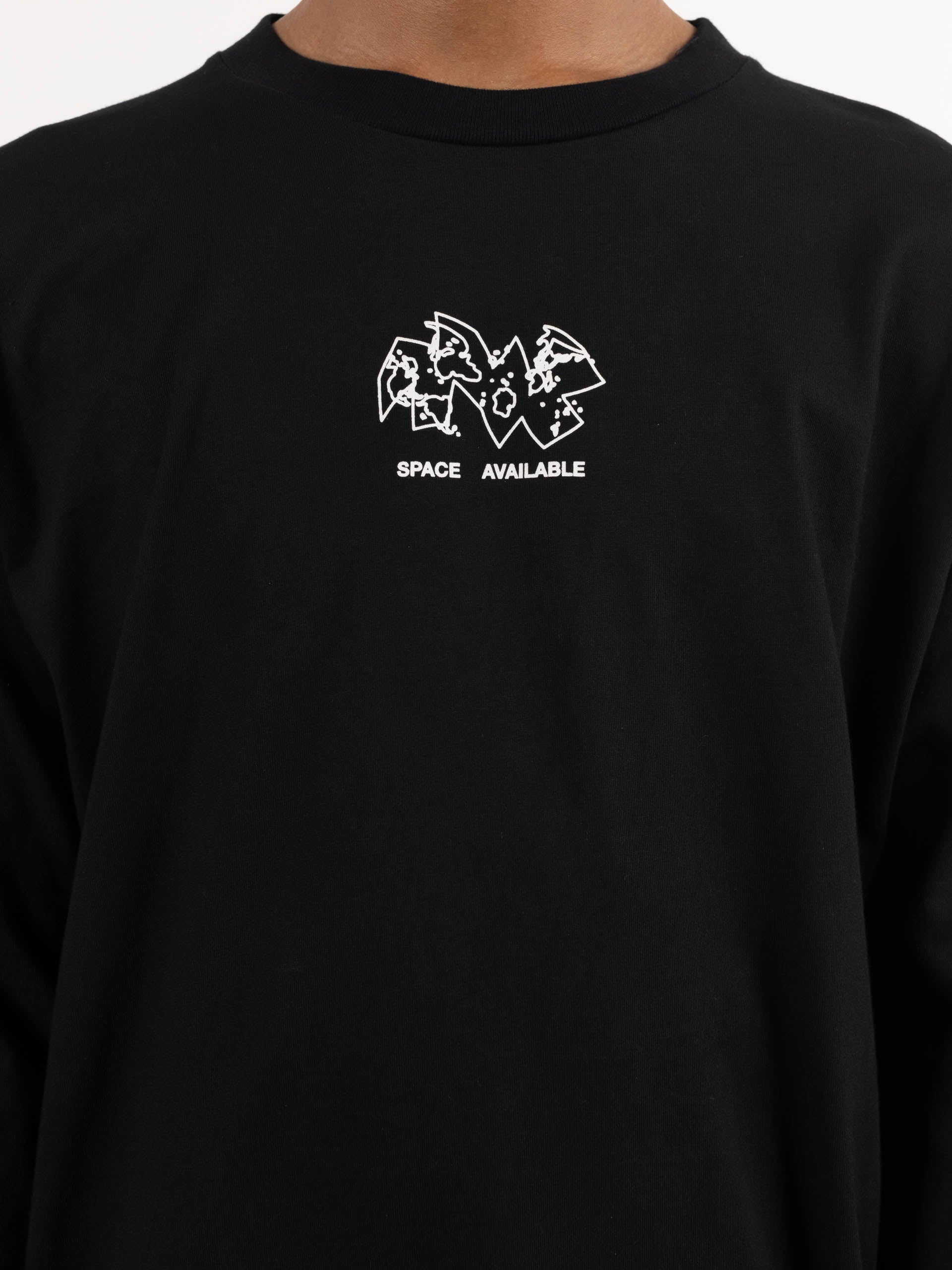 New Green World Long Sleeve T-Shirt Black
