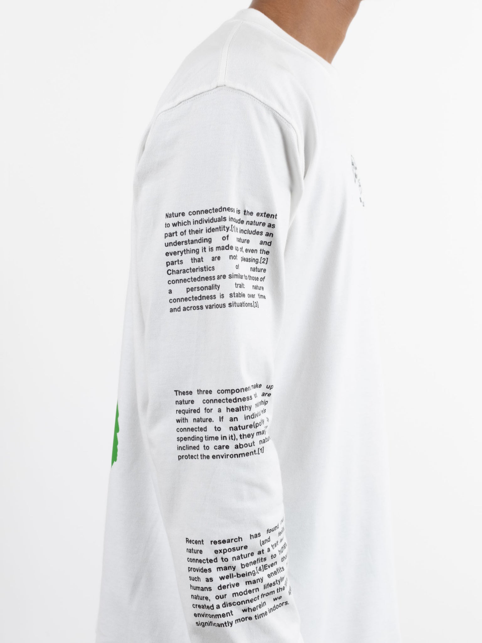 New Green World Long Sleeve T-Shirt White