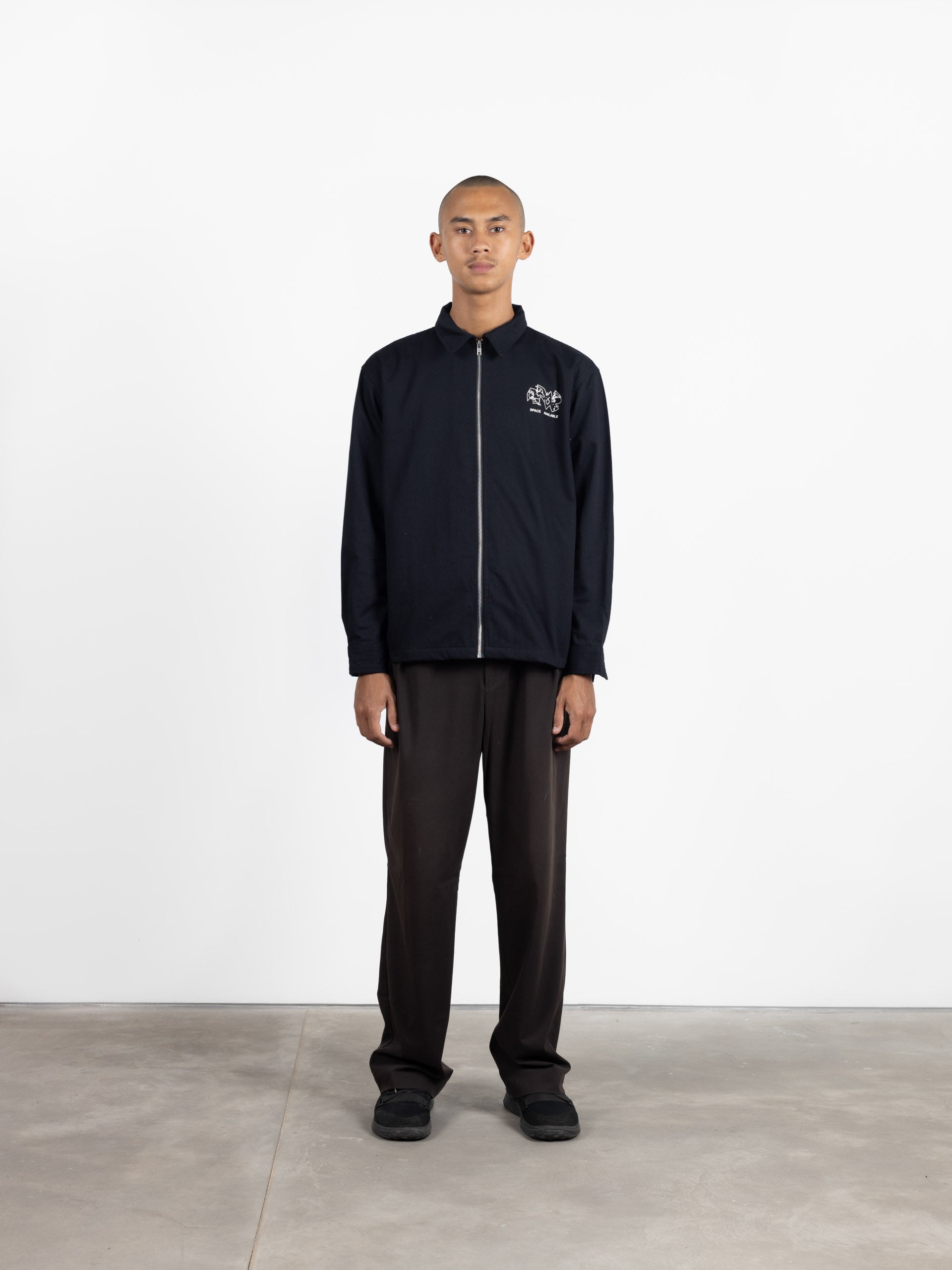 Upcycled Garment Work Jacket Black