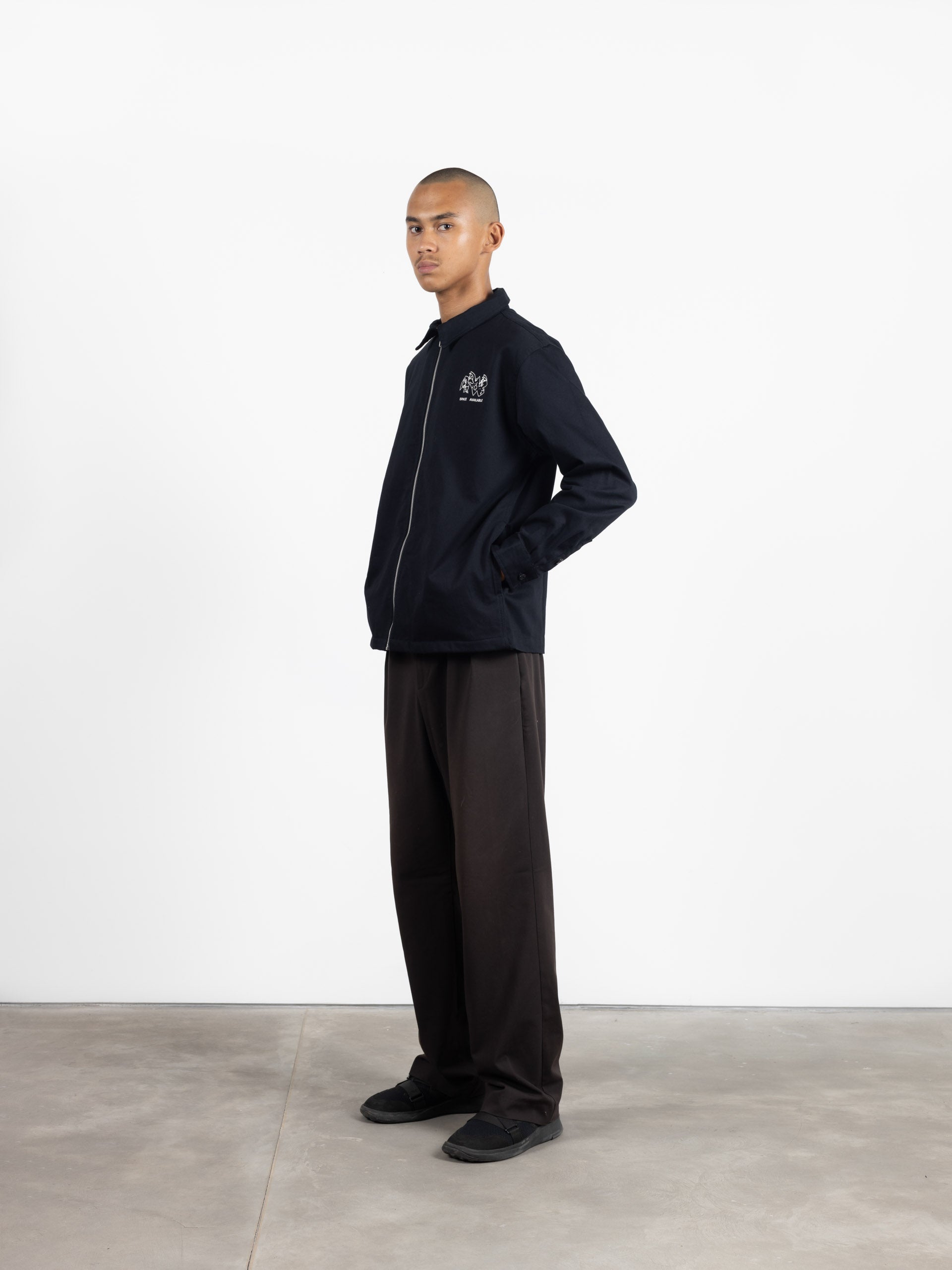 Upcycled Garment Work Jacket Black
