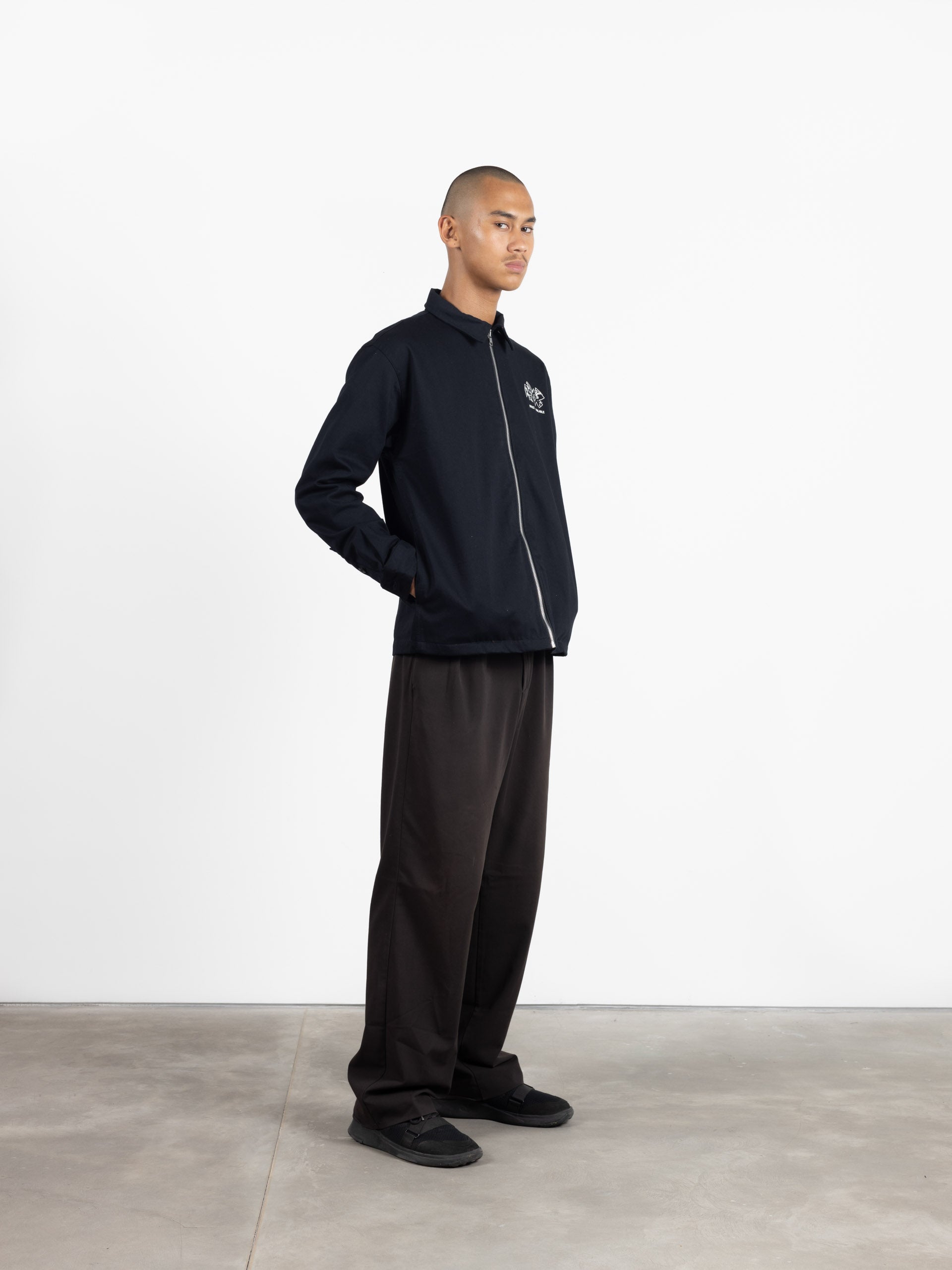 Upcycled Garment Work Jacket Black