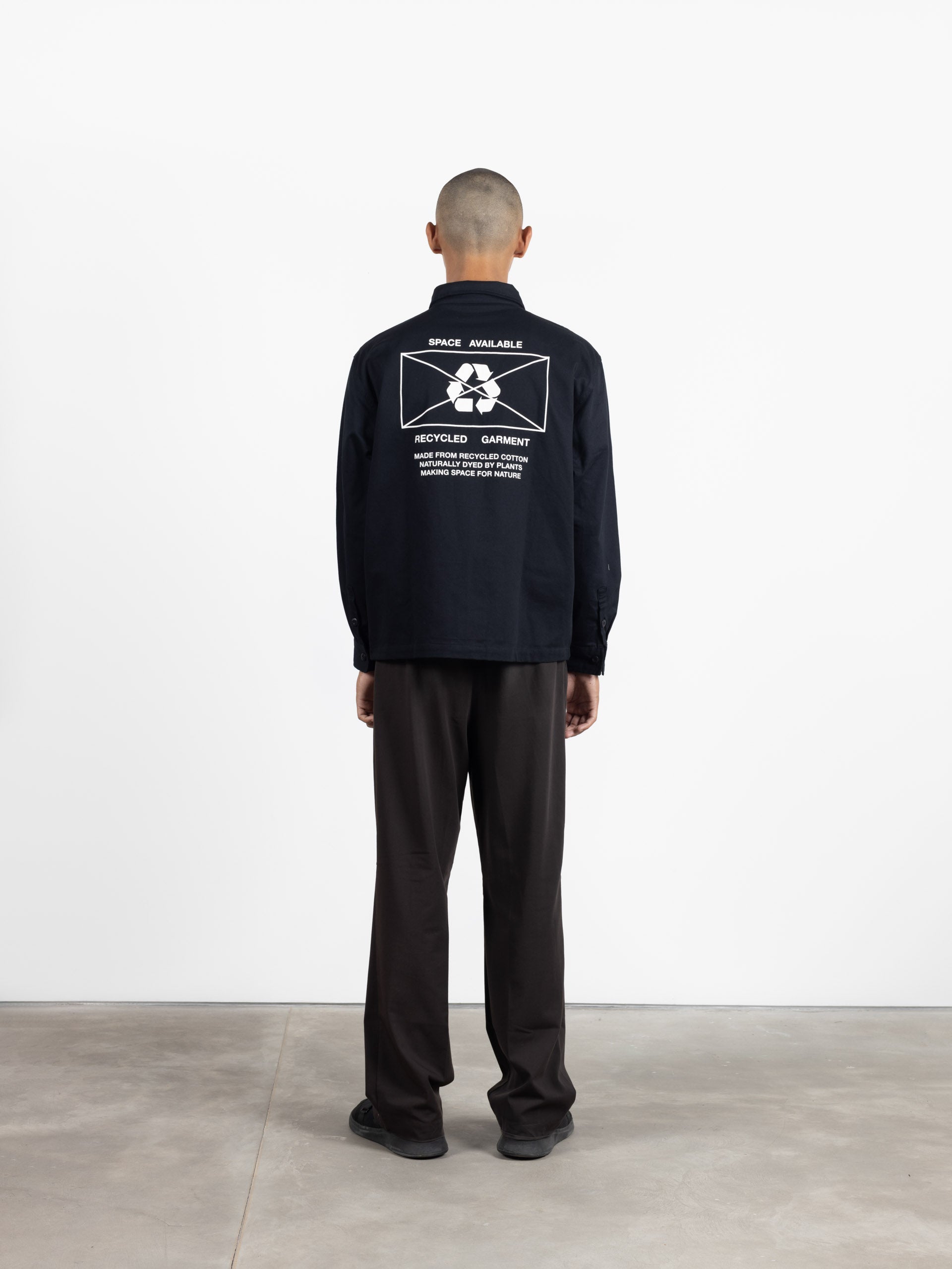 Upcycled Garment Work Jacket Black