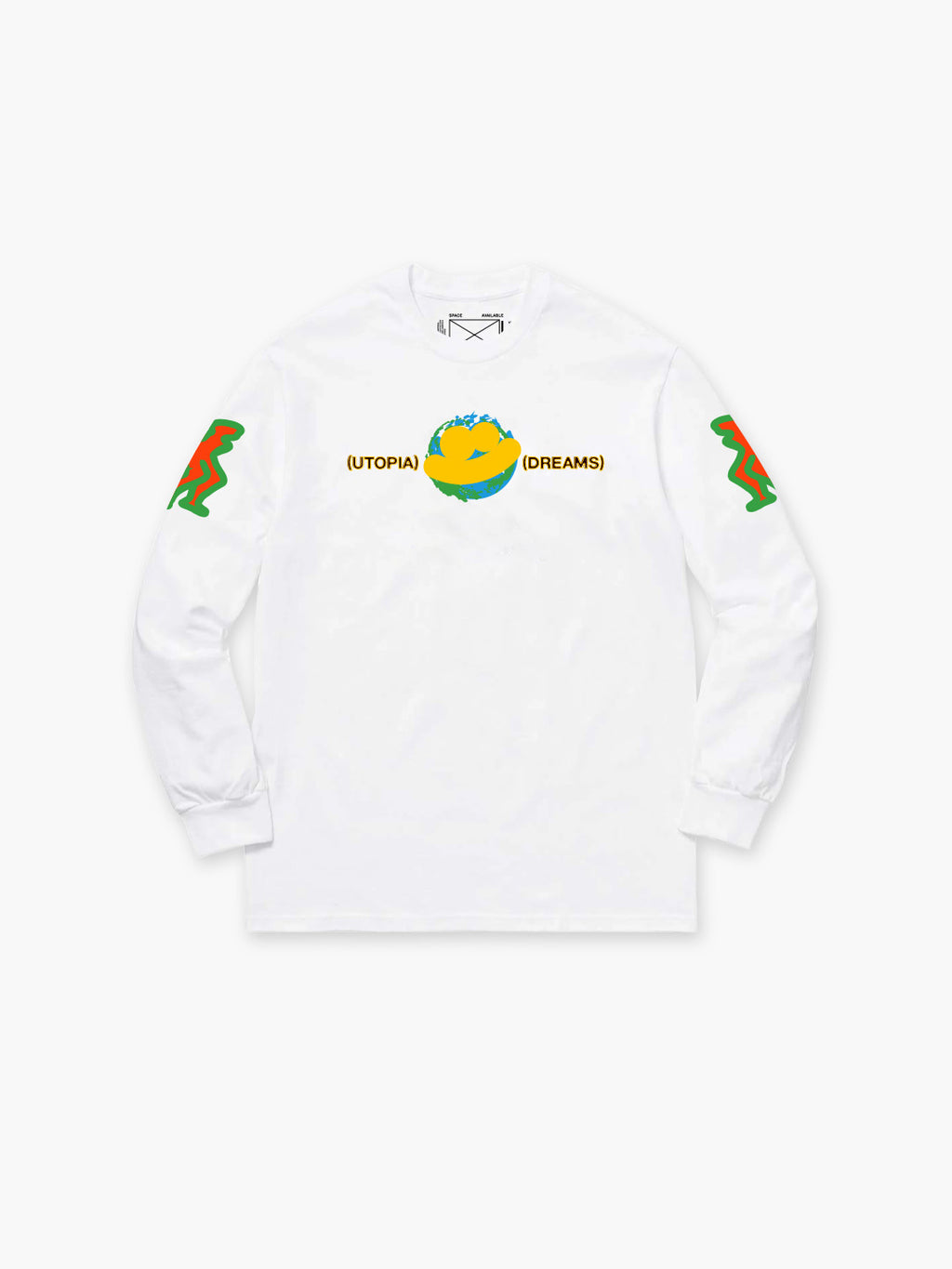 Utopia Dreams Long Sleeve T-Shirt White