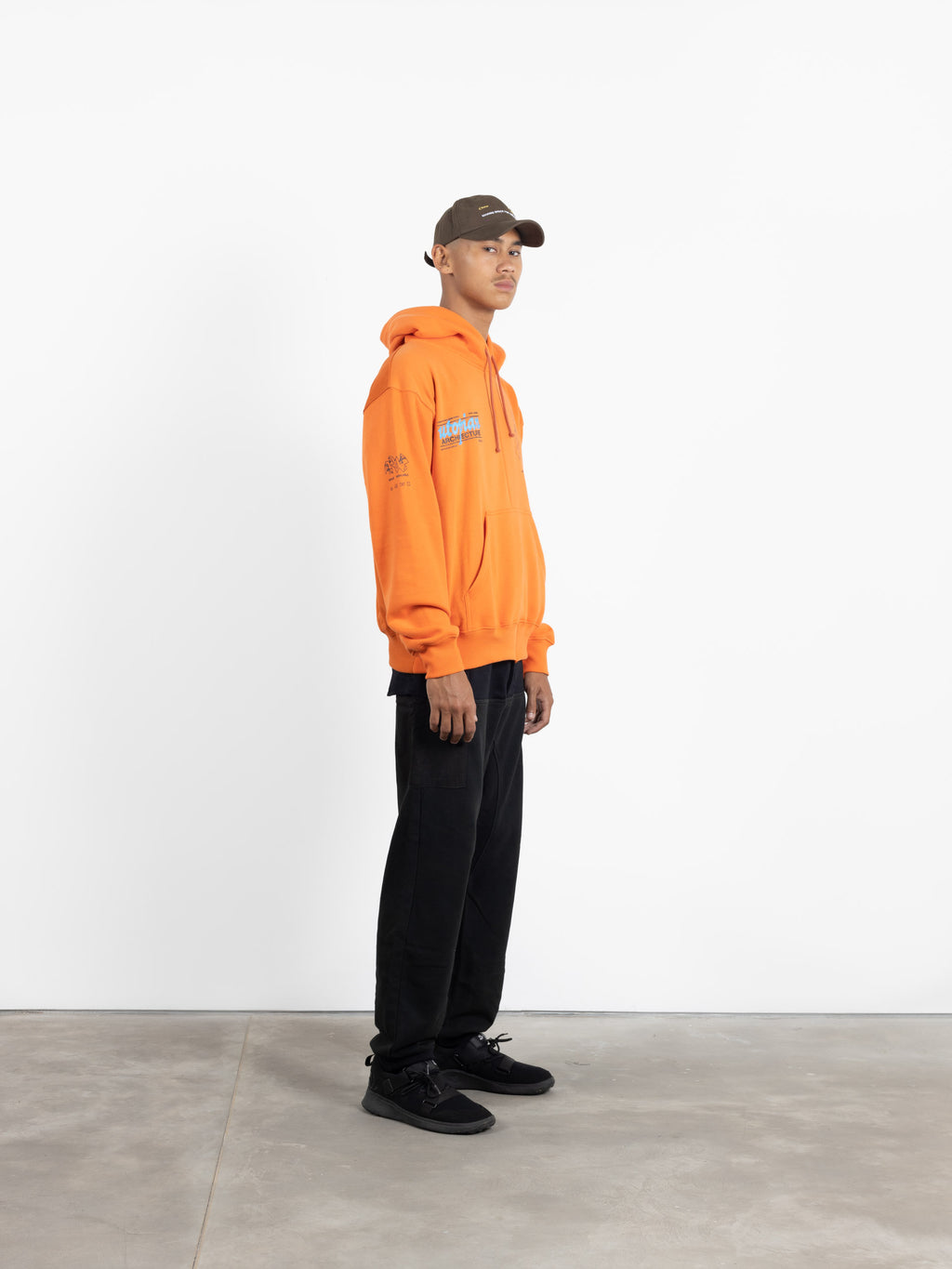 Utopian Architecture Hoodie Orange