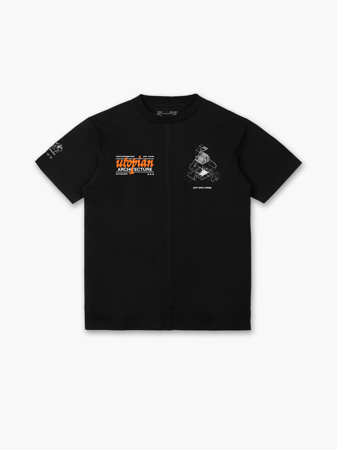 Utopian Architecture T-Shirt Black
