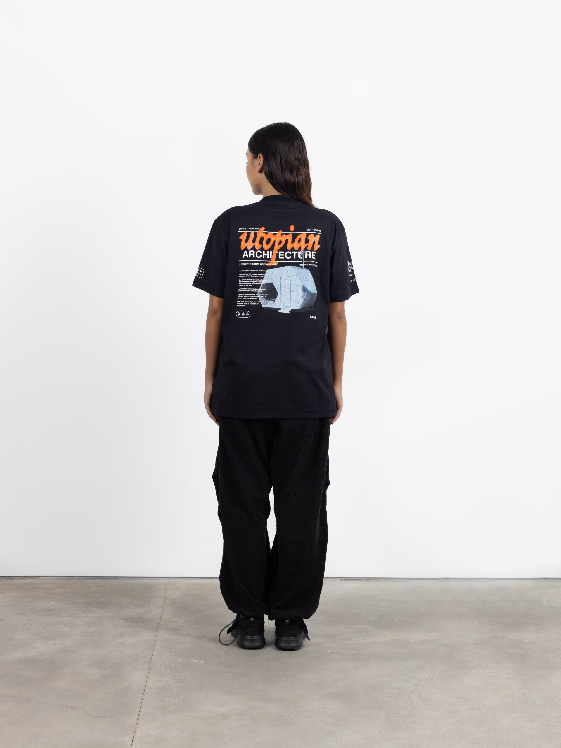 Utopian Architecture T-Shirt Black