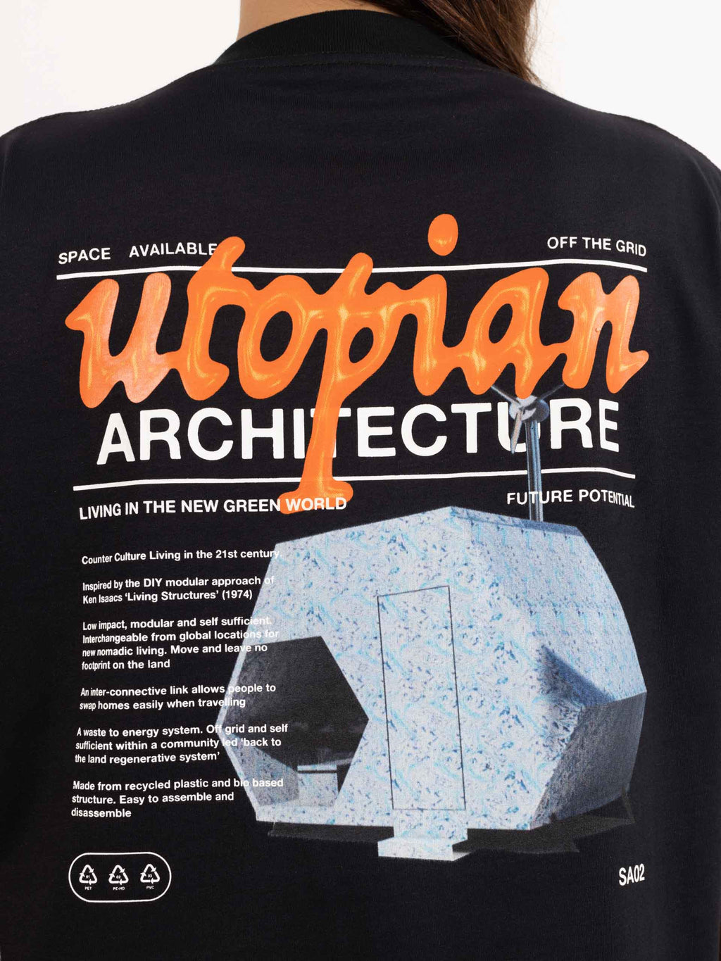 Utopian Architecture T-Shirt Black