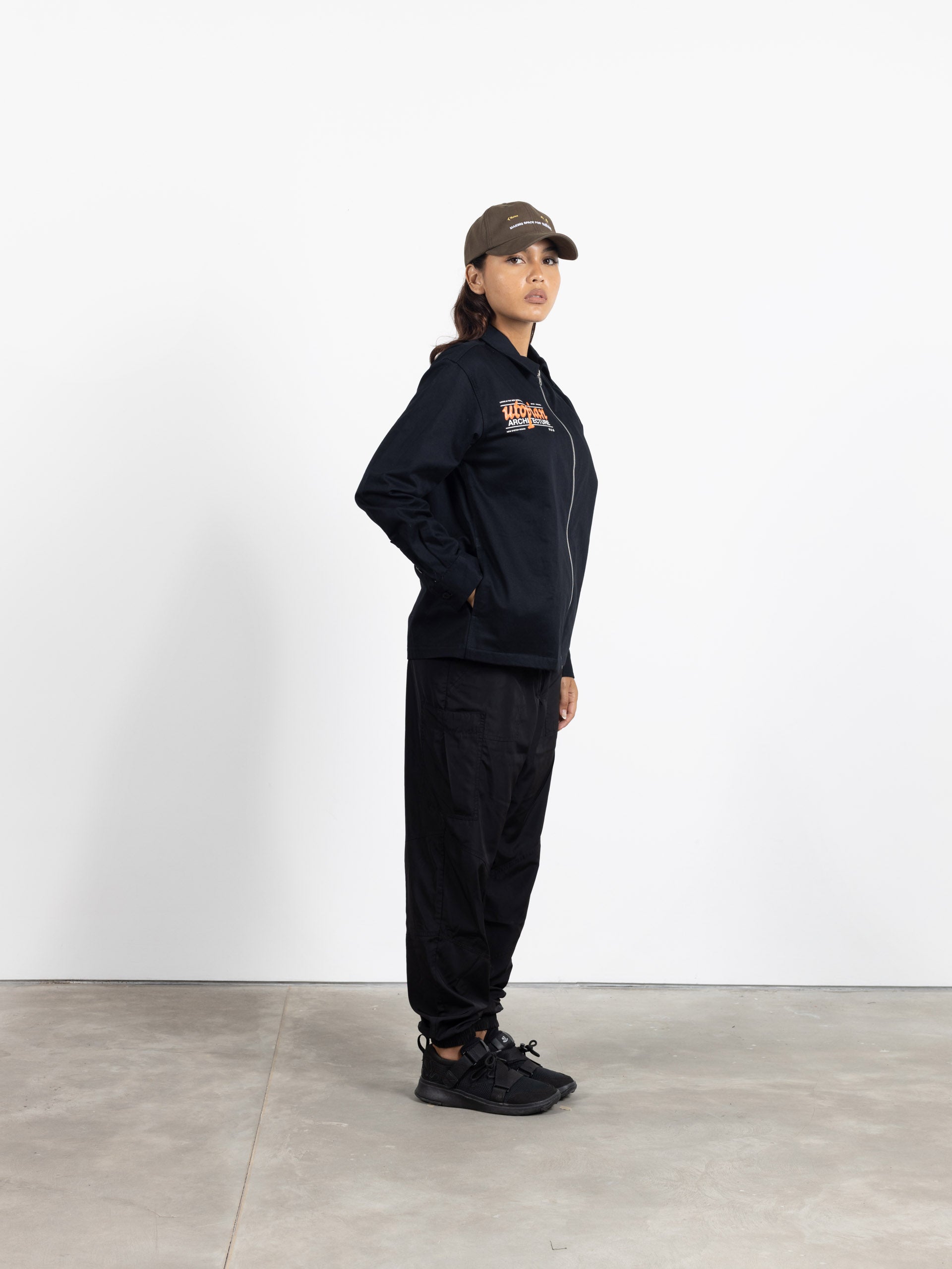 Utopian Architecture Work Jacket Black