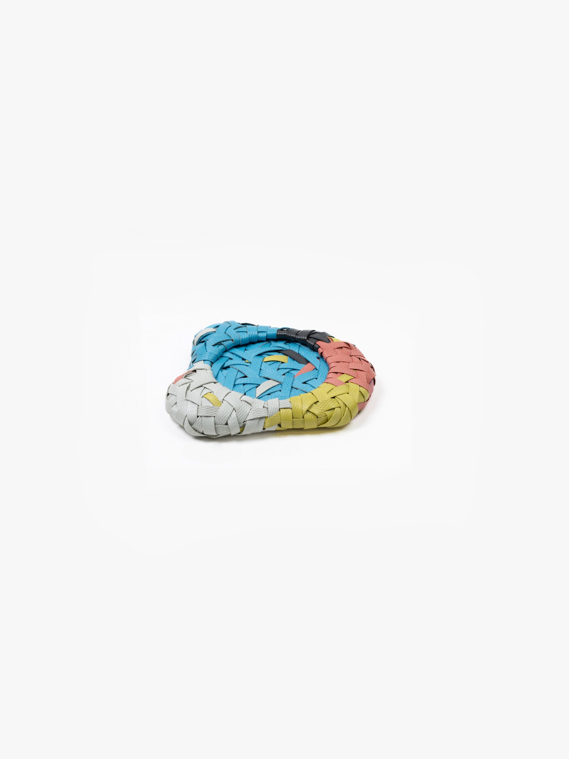 Recycled Plastic Woven Ecology Coaster Multicolour