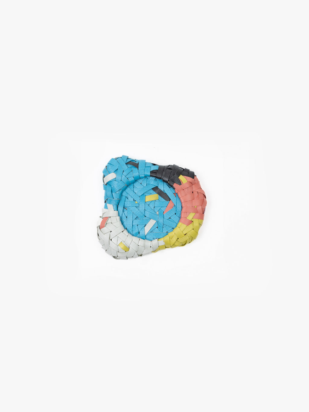 Recycled Plastic Woven Ecology Coaster Multicolour