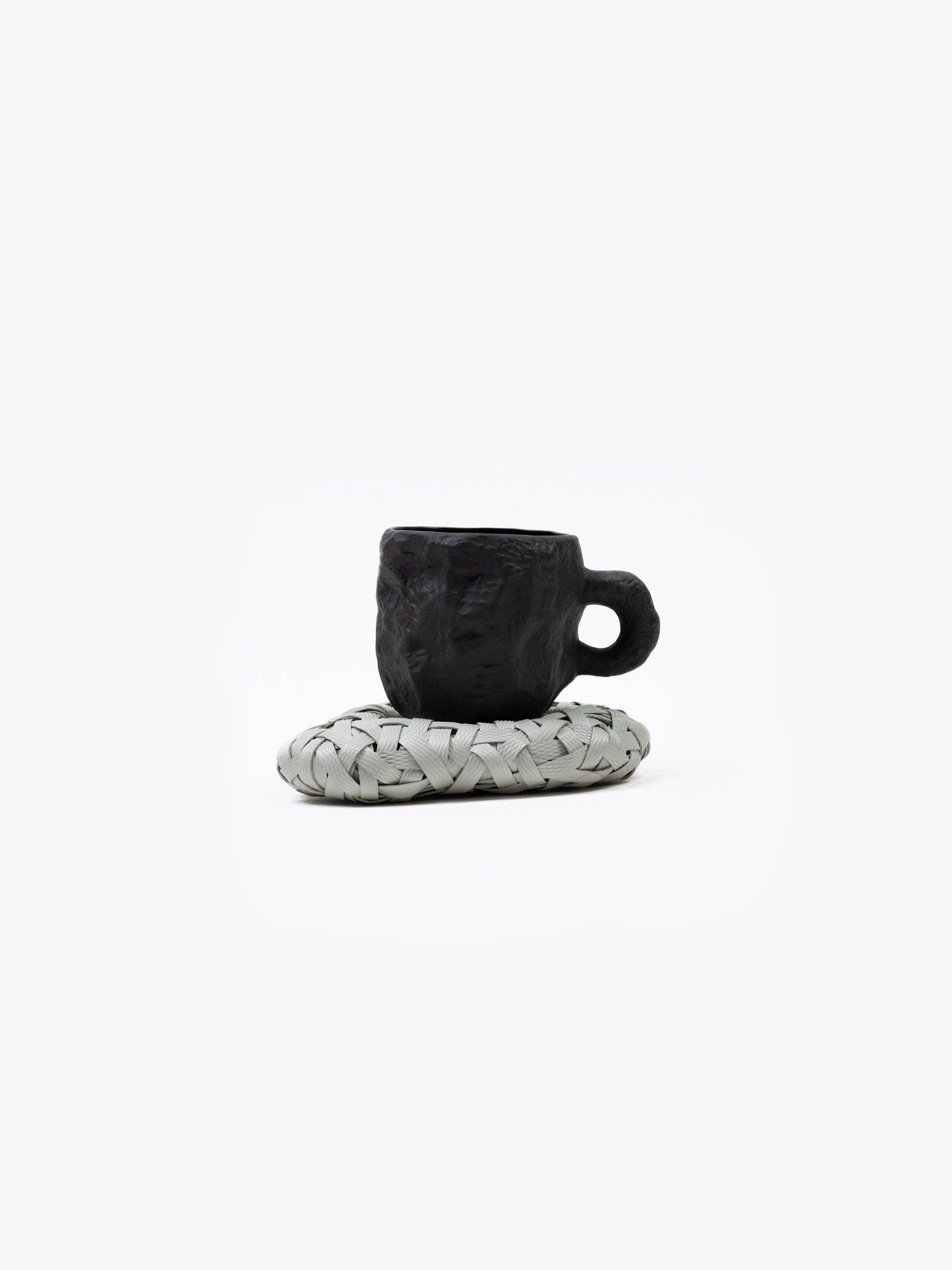 Recycled Plastic Woven Ecology Coaster White