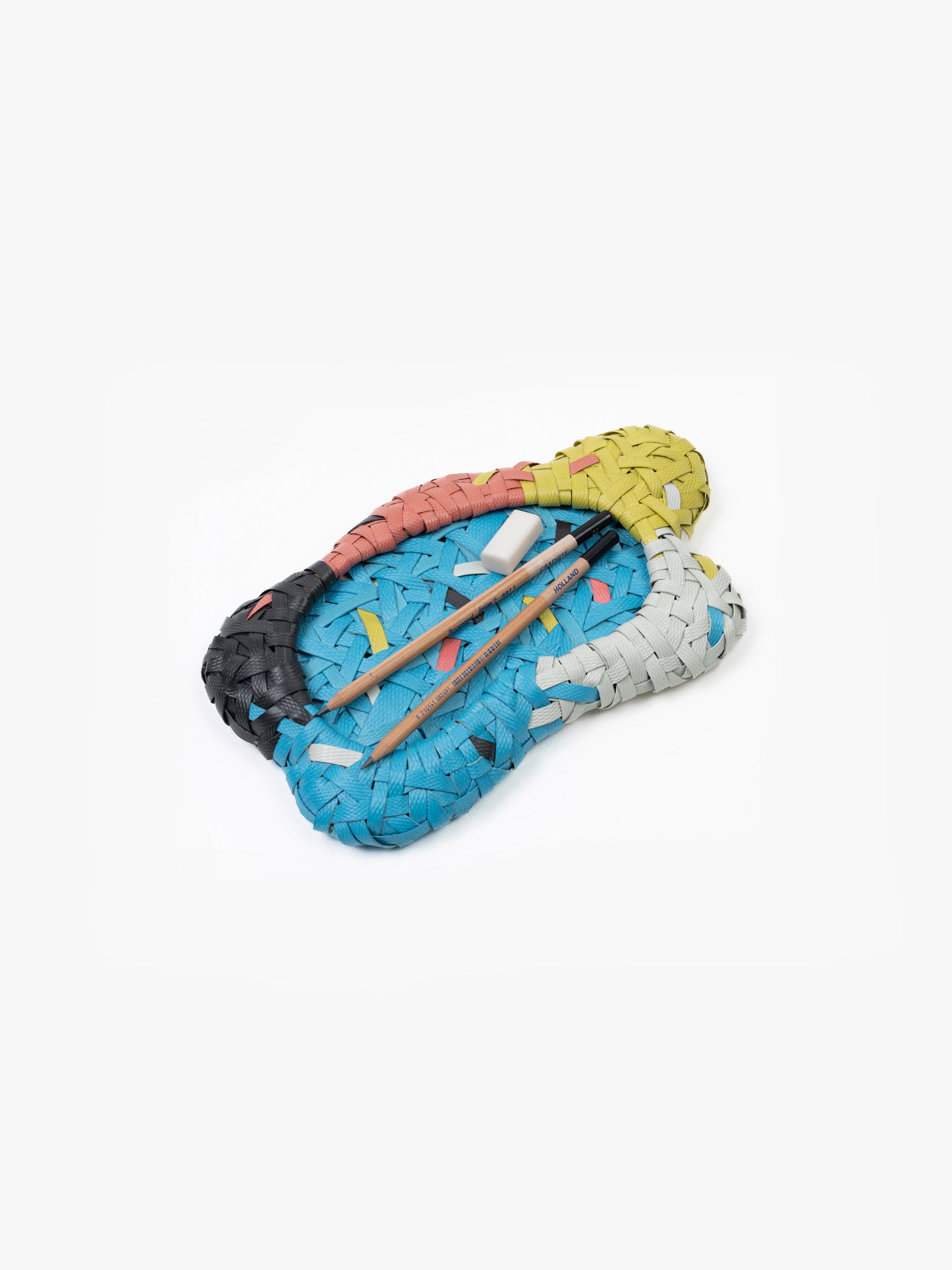 Recycled Plastic Woven Ecology Tray Multicolour