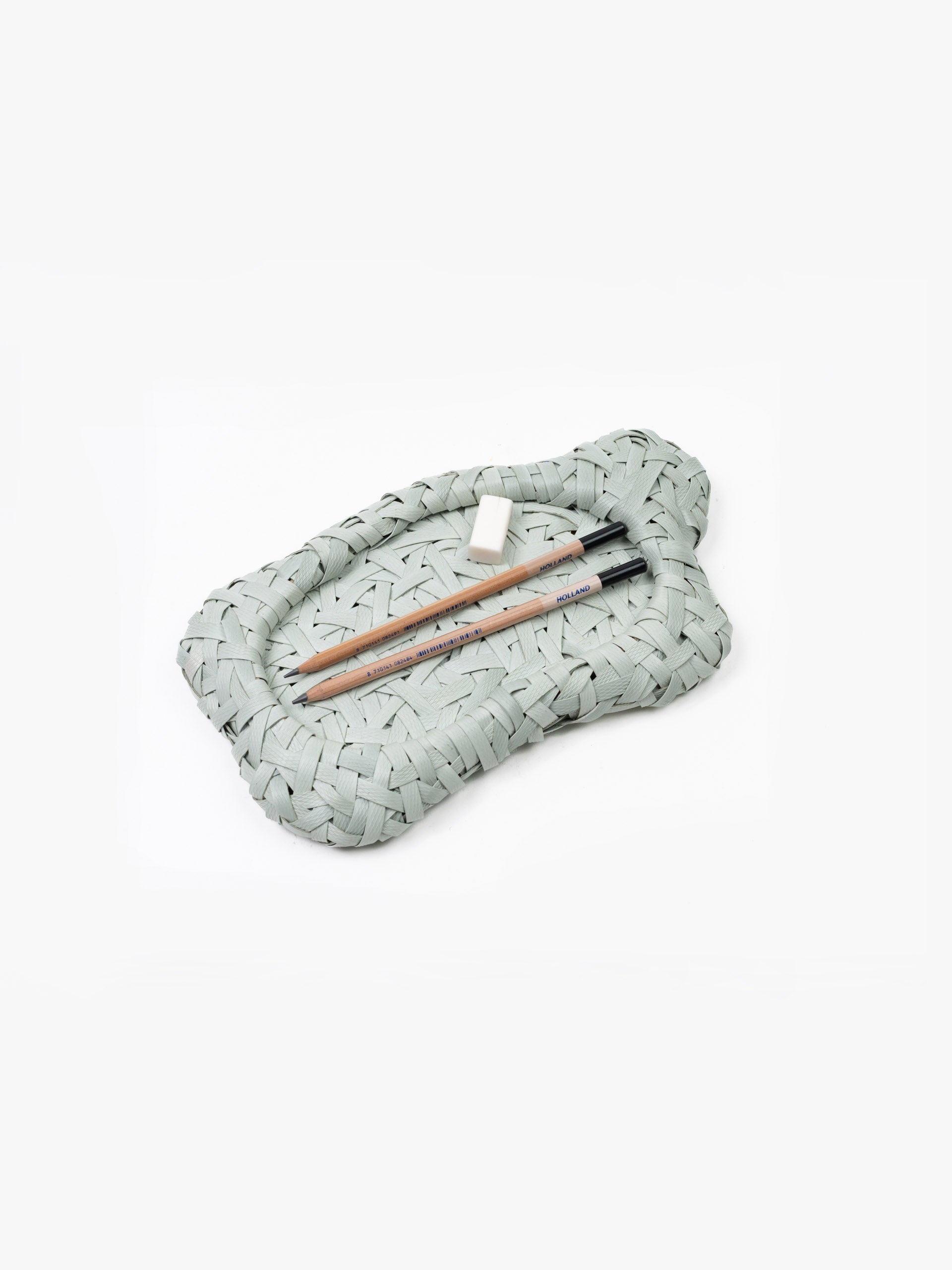 Recycled Plastic Woven Ecology Tray White