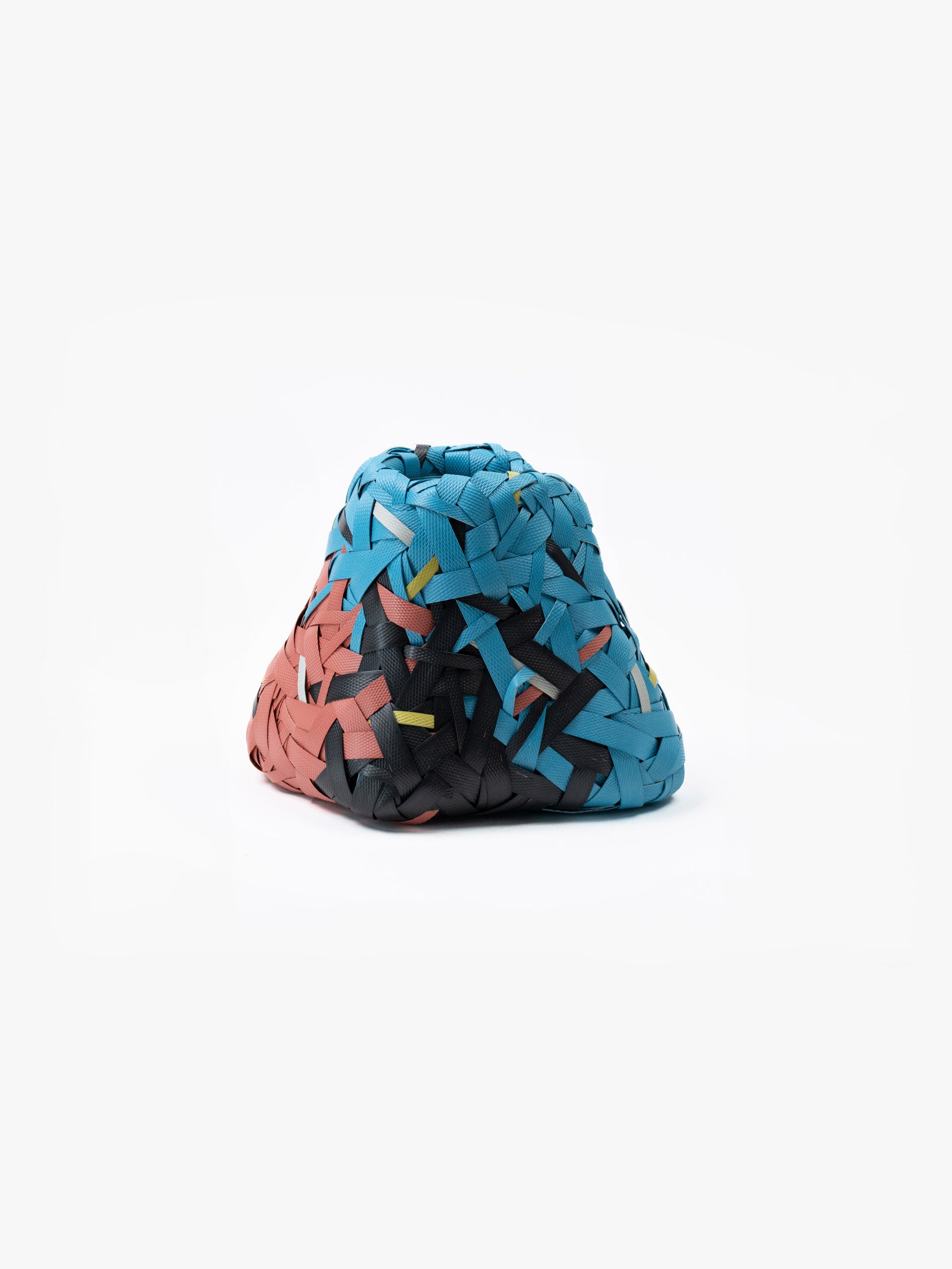 Recycled Plastic Woven Ecology Vase Multicolour